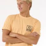Rip Curl Raw Energy Trad Tee Mandarin Zest - imagine 1