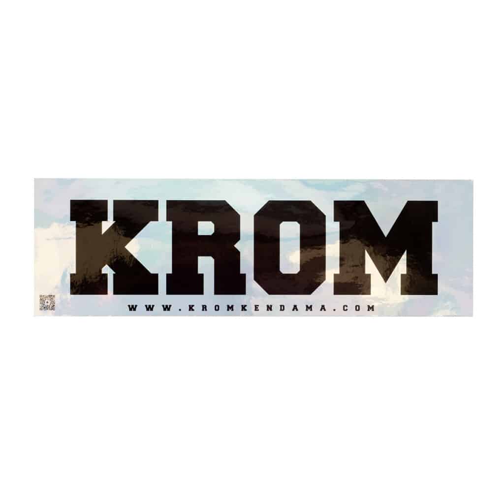 Krom Kendama XXXL Sticker Silver 5 pack