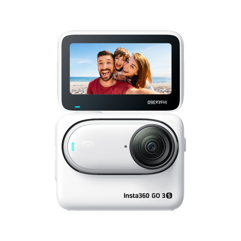 Insta360 GO 3S – Camera de Actiune 4K, 39g, Montare Magnetica, Action Pod cu Ecran Flip