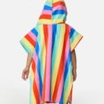 Rip Curl Mixed Snap Hooded Towel Poncho – Girl – Multicolor - imagine 2