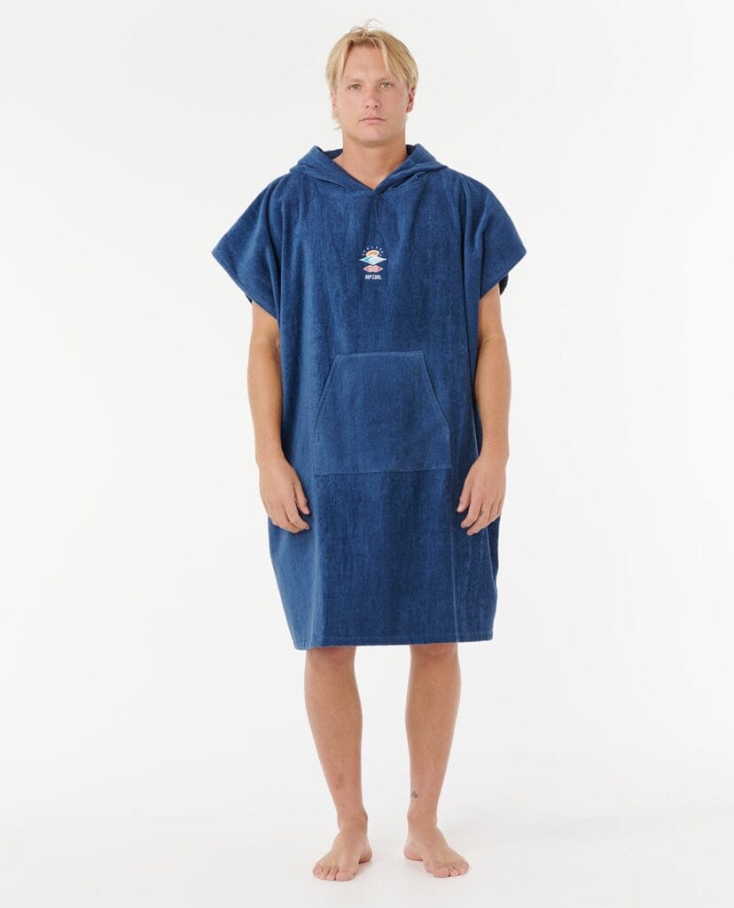 Rip Curl Logo Hooded Towel Poncho – Bleumarin