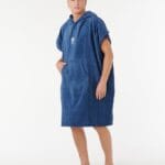 Rip Curl Logo Hooded Towel Poncho – Bleumarin - imagine 2