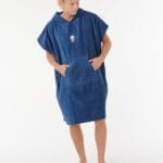 Rip Curl Logo Hooded Towel Poncho – Bleumarin - imagine 4