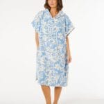 Rip Curl Mixed Hooded Towel Poncho – Blissful Blue - imagine 1