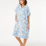 Rip Curl Mixed Hooded Towel Poncho – Blissful Blue - imagine 2