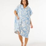 Rip Curl Mixed Hooded Towel Poncho – Blissful Blue - imagine 4