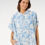 Rip Curl Mixed Hooded Towel Poncho – Blissful Blue - imagine 6