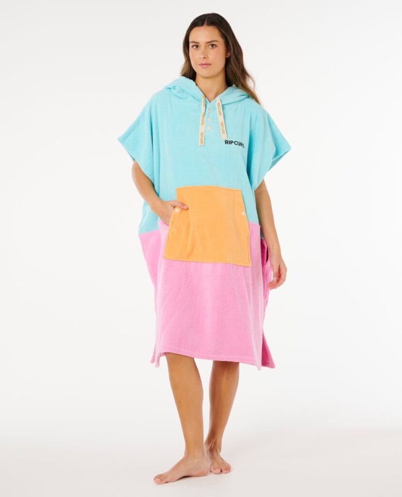 Rip Curl Premium Surf Hooded Towel Poncho – Light Sea Blue