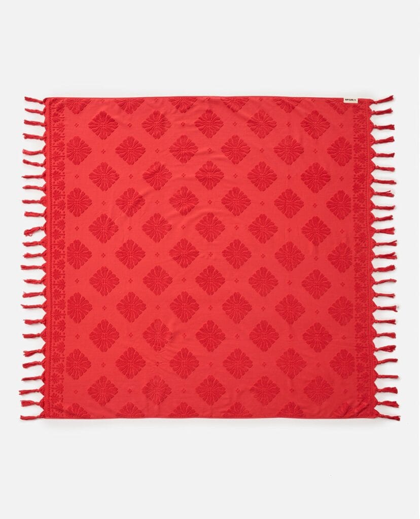 Rip Curl Mixed Jacquard Jumbo Towel – Roșu