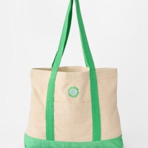 Mixed Logo 25L Tote Bag – Natural/Green