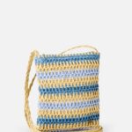 Rip Curl Crochet Mini 2.7L X Body Bag – Blue/Natural - imagine 2