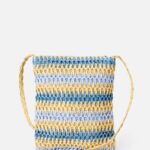 Rip Curl Crochet Mini 2.7L X Body Bag – Blue/Natural - imagine 3