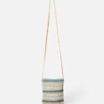 Rip Curl Crochet Mini 2.7L X Body Bag – Blue/Natural - imagine 5