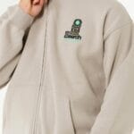 Rip Curl Search Zip Thru Hood Fleece – Stone - imagine 7