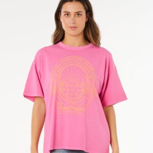 Hotel Malibu Heritage Tee – Super Pink