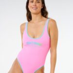 Rip Curl Surf Puff One Piece Swimsuit – Light Pink - imagine 6