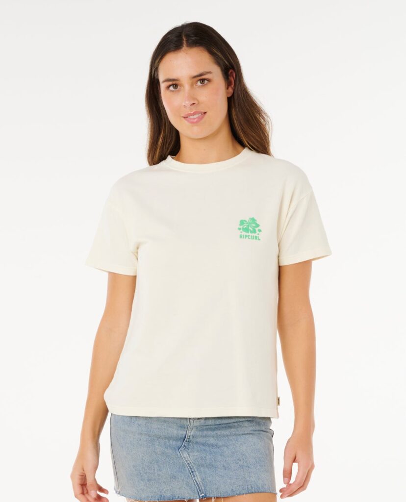 Rip Curl Surf Puff Party Pack Relaxed Tee – Crem