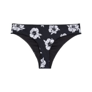 Party Wave Cheeky Hipster Bikini Bottom – Negru/Alb