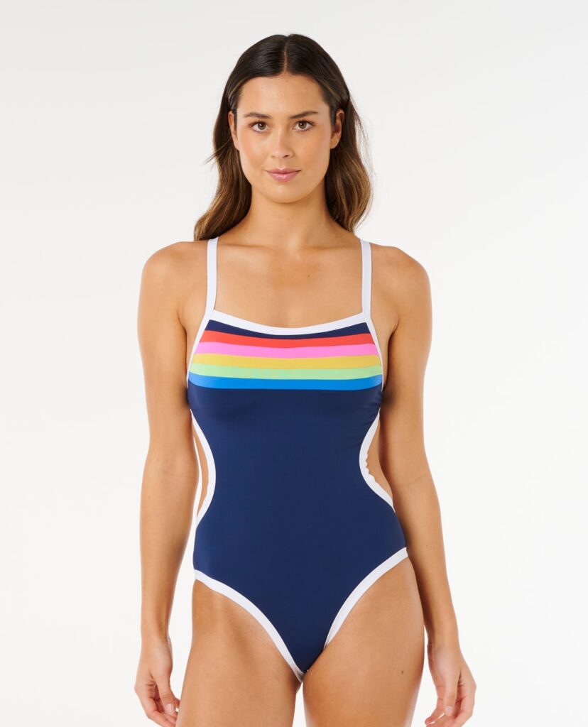 Rip Curl Surf Stripe Cheeky One Piece – Dark Navy