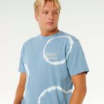 Rip Curl Pacific Rinse Fin Tee – Faded Denim - imagine 6