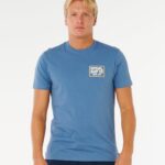 Rip Curl Pacific Rinse Sunrise Tee – Bluefin - imagine 1
