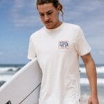 Rip Curl Pacific Rinse Sunrise Tee – Crem - imagine 1