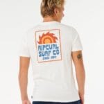Rip Curl Pacific Rinse Sunrise Tee – Crem - imagine 2