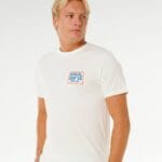 Rip Curl Pacific Rinse Sunrise Tee – Crem - imagine 4