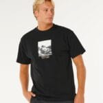 Rip Curl Search Rig Tee – Negru - imagine 1