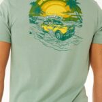 Rip Curl Keep On Trucking Ss Tee – Aloe - imagine 5
