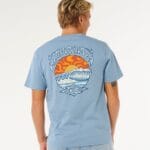 Rip Curl Hazey Days Tee – Faded Denim - imagine 3