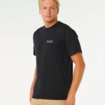 Rip Curl Vaporcool Search Peak Tee – Negru - imagine 2