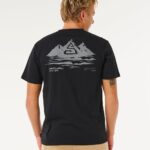 Rip Curl Vaporcool Search Peak Tee – Negru - imagine 3