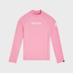 Rip Curl Classic Surf Long Sleeve Rash Vest – Kids – Begonia Pink - imagine 1