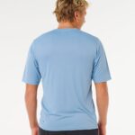 Rip Curl Icons Of Surflite UPF50 Short Sleeve Rash Vest – Faded Denim - imagine 3