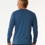Rip Curl Stack UPF50 Long Sleeve Rash Vest – Navy Marle - imagine 2