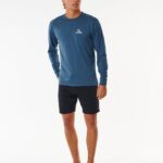 Rip Curl Stack UPF50 Long Sleeve Rash Vest – Navy Marle - imagine 4