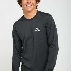 Stack UPF50 Long Sleeve Rash Vest – Black Marle