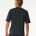 Rip Curl Stack UPF50 Short Sleeve Rash Vest – Black Marle - imagine 2