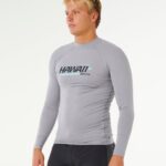 Rip Curl Hawaii Gritty UPF Per Long Sleeve Rash vest – Grey Marle - imagine 2