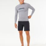 Rip Curl Hawaii Gritty UPF Per Long Sleeve Rash vest – Grey Marle - imagine 4