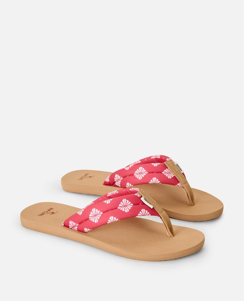 Rip Curl Freedom Plush Bloom Open Toe Sandals – Roșu