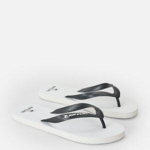 Rip Curl Brand Logo Bloom Open Toe Sandals – White/Black