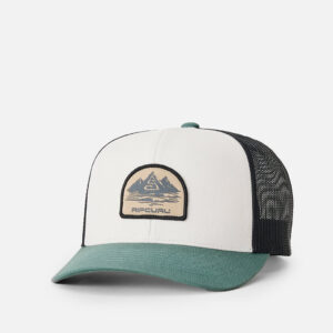 Custom Curve Trucker – Bone/Aloe