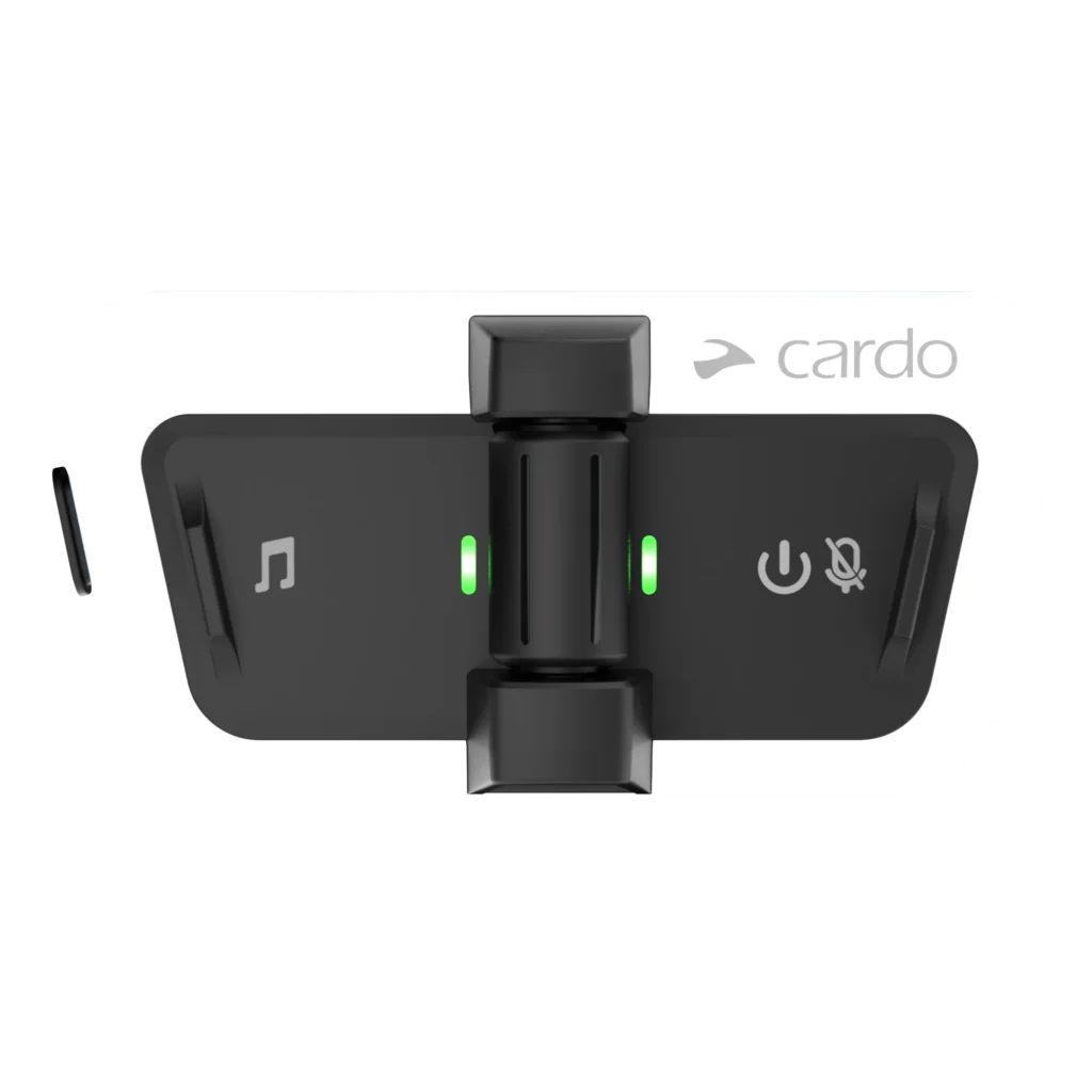 Cardo Packtalk Outdoor alb – unitatea de intercom, vedere frontală