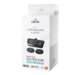 Cardo Packtalk Outdoor Duo Negru – Set intercom Mesh pentru 2 persoane, sunet JBL - imagine 1